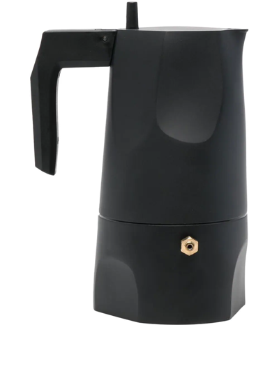 Alessi Ossidiana 3-cup Espresso Coffee Maker In Black
