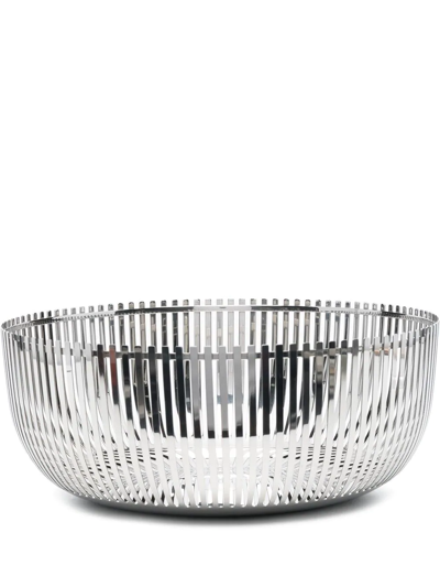 Alessi Polished-finish Fruit Bowl In Silver