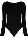 WOLFORD LONG-SLEEVE CUT-OUT BODYSUIT