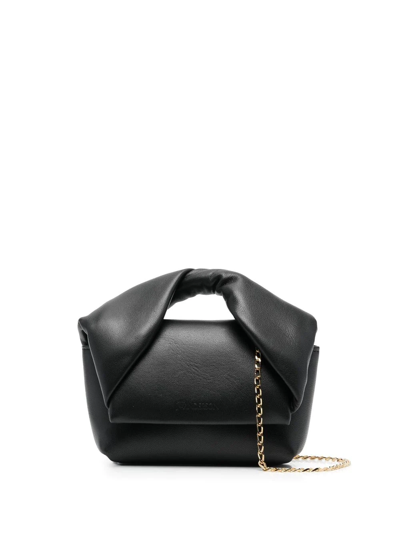 Jw Anderson Mini Twister Crossbody Bag In Black