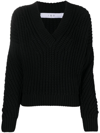 Iro Intarsia Knit-logo Jumper In Black