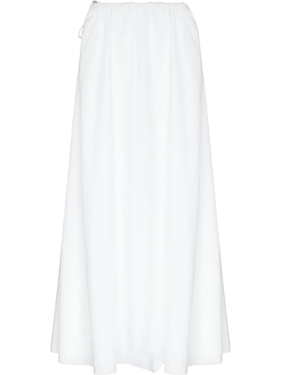 Sir White Mason Tie-waist Midi Skirt