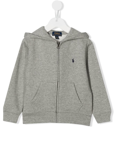 RALPH LAUREN EMBROIDERED-LOGO HOODIE