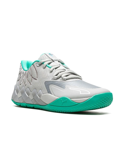 Puma Kids' X Lamelo Ball Mb.01 Lo Trainers In Low Grey/teal