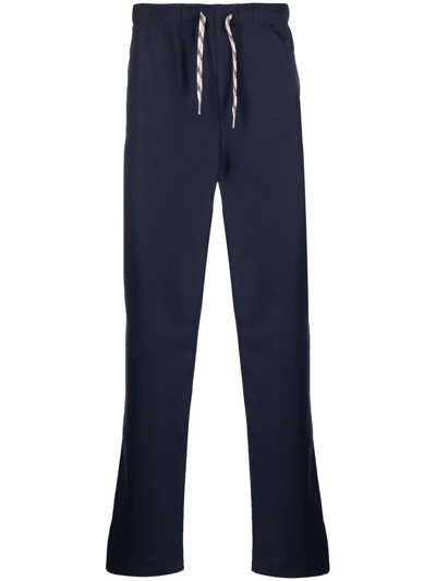 Zadig & Voltaire Straight-leg Drawstring Trousers In Blue