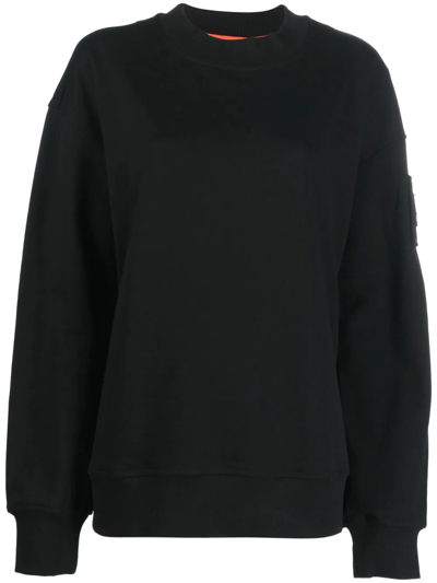 Moose Knuckles Black Cotton Blend Fulton Sweatshirt