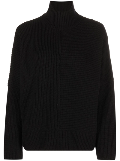 Tom Ford Ribbed-knit High-neck Jumper In Black