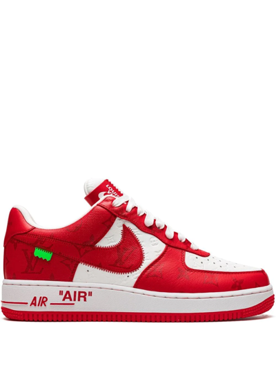 Nike X Louis Vuitton Air Force 1 Sneakers In Red
