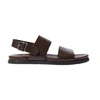 Scarosso Antonio Strap Sandals In Brown Calf
