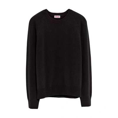 Tricot Recycled Cashmere Jumper In Black