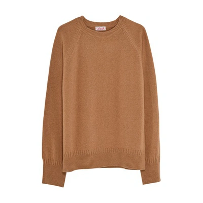 Tricot Recycled Cashmere Sweater In Camel