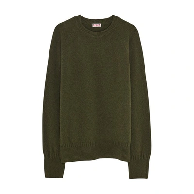 Tricot Recycled Cashmere Sweater In Khaki