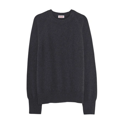Tricot Recycled Cashmere Sweater In Dark Grey