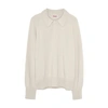TRICOT RECYCLED CASHMERE POLO SWEATER
