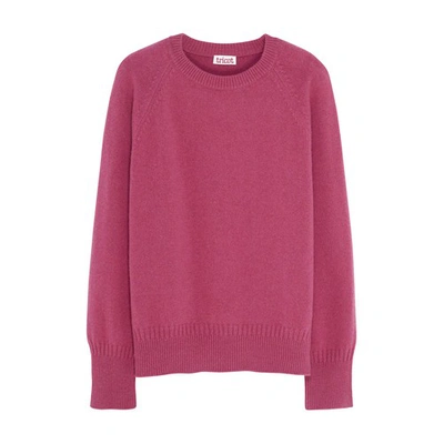 Tricot Recycled Cashmere Sweater In Indian Pink