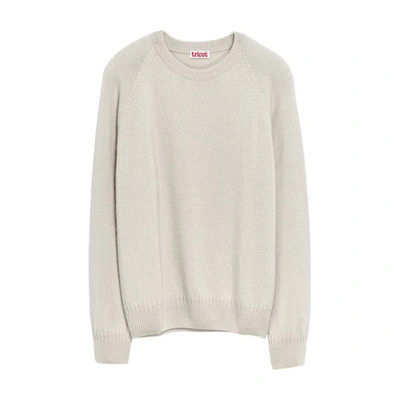 Tricot Recycled Cashmere Jumper In Off White