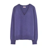 TRICOT RECYCLED CASHMERE V-NECK SWEATER
