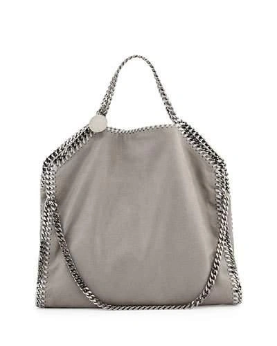 Stella Mccartney Falabella Small Tote Bag In Light Grey