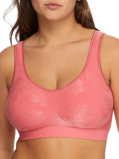 Bali Comfort Revolution Smart Sizes Bralette In Blushing Rouge