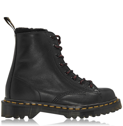 Dr. Martens' Barton Hudswell Shearling Lined Boots Boots Woman In Black