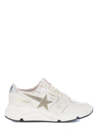 Golden Goose Running Golden Gooose Running Sole In Leather In Bianco