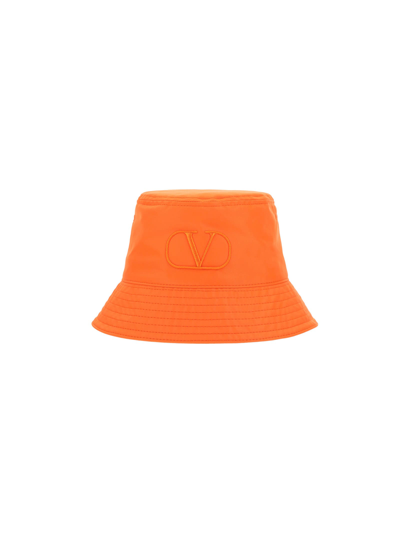 Valentino Garavani Bucket Hat In Arancio
