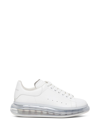 ALEXANDER MCQUEEN BIG SOLE WHITE LEATHER SNEAKERS
