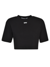 OFF-WHITE OFF STAMP RIBBED CROPPED T-SHIRT