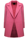 THEORY CLAIRENE WOOL AND CASHMERE PINK COAT THEORY WOMAN