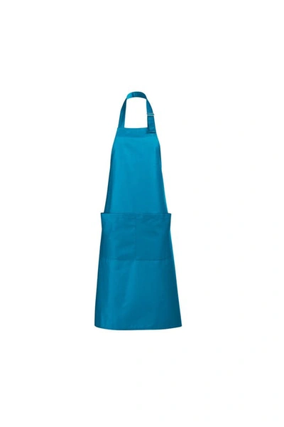 Sols Unisex Gala Long Bib Apron / Barwear (aqua) (one Size) (one Size) In Blue