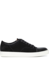 Lanvin Dbb1 Suede Sneakers In Black