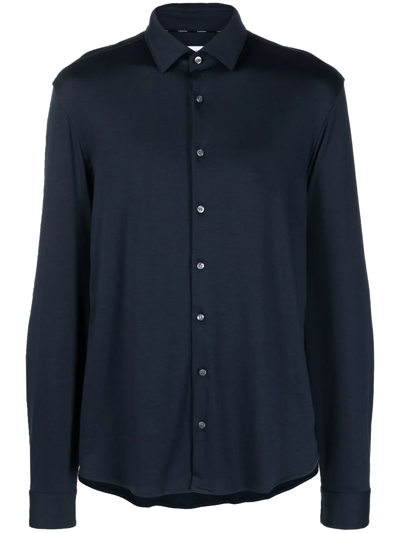 Calvin Klein Button-down Fastening Shirt In Blue