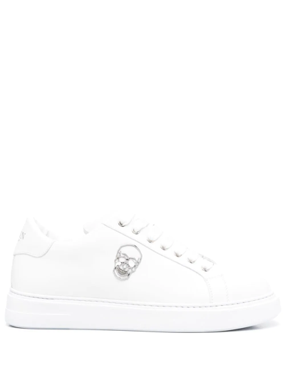 Philipp Plein Skull-plaque Low-top Sneakers In White