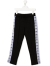 MOSCHINO LOGO-TRIMMED TRACK PANTS