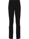 Sir Enes Side Slit Knitted Trousers In Black