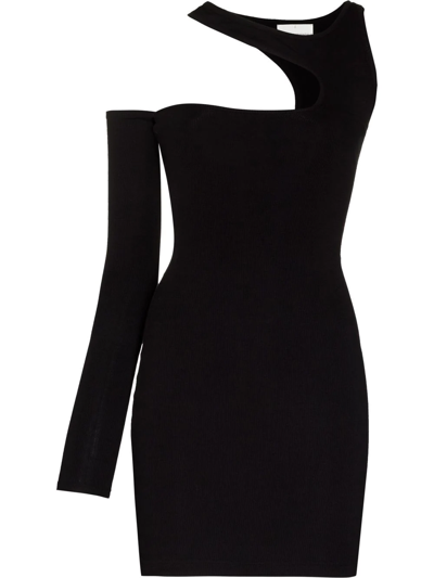 Lama Jouni Black Cut-out Mini Dress