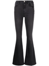 Frame Le High Flared Jeans - Women's - Spandex/elastane/polyester/modal/cotton In Black