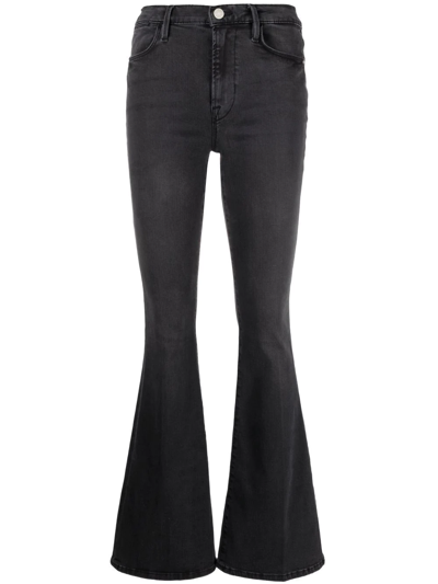 Frame Le High Flare High-rise Flared Jeans In Blue