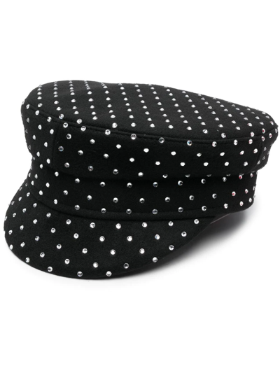 Ruslan Baginskiy Crystal-embellishment Boy Cap In Black