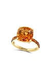 Effy 14k Yellow Gold Citrine Ring In Orange
