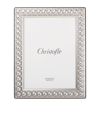 CHRISTOFLE STERLING SILVER PERLES PHOTO FRAME (4" X 6")