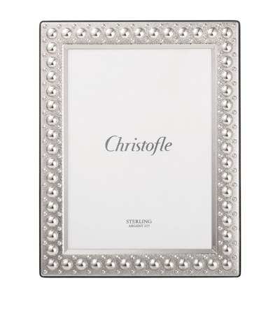 Christofle Sterling Silver Perles Photo Frame (4" X 6")