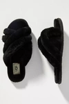 Ugg Scuffita Genuine Shearling Slide Slipper In Black