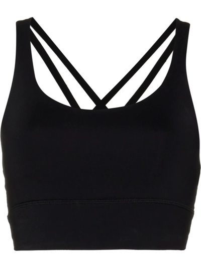 Lululemon Energy Crossover-strap Sports Bra In Black