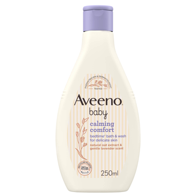 Aveeno Baby Calming Comfort Bedtime Bath And Wash 250ml