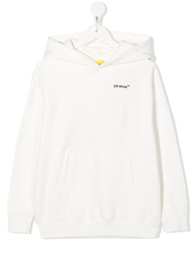 Off-white Monster Arrow Jersey Hoodie In White