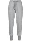 Peserico Stripe-detail Track Pants In Grey