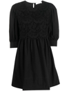 SEE BY CHLOÉ GUIPURE-LACE COTTON DRESS
