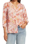 NYDJ HIGH/LOW CREPE BLOUSE