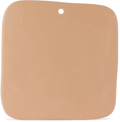 Tina Frey Designs Beige Purist Square Charcuterie Board In Nude